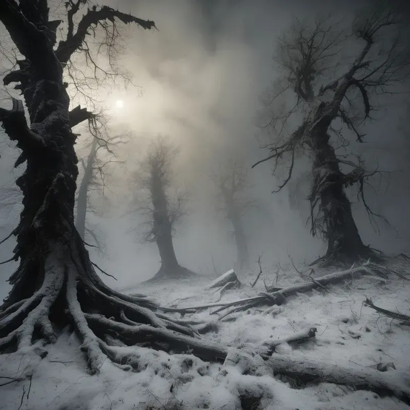 Ashen Apocalypse Dark Fantasy Scenes