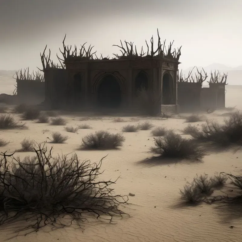 Ashen Apocalypse Dark Fantasy Scenes