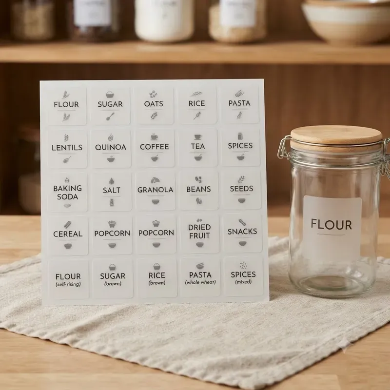 Pantry Label Sticker Sheet Builders