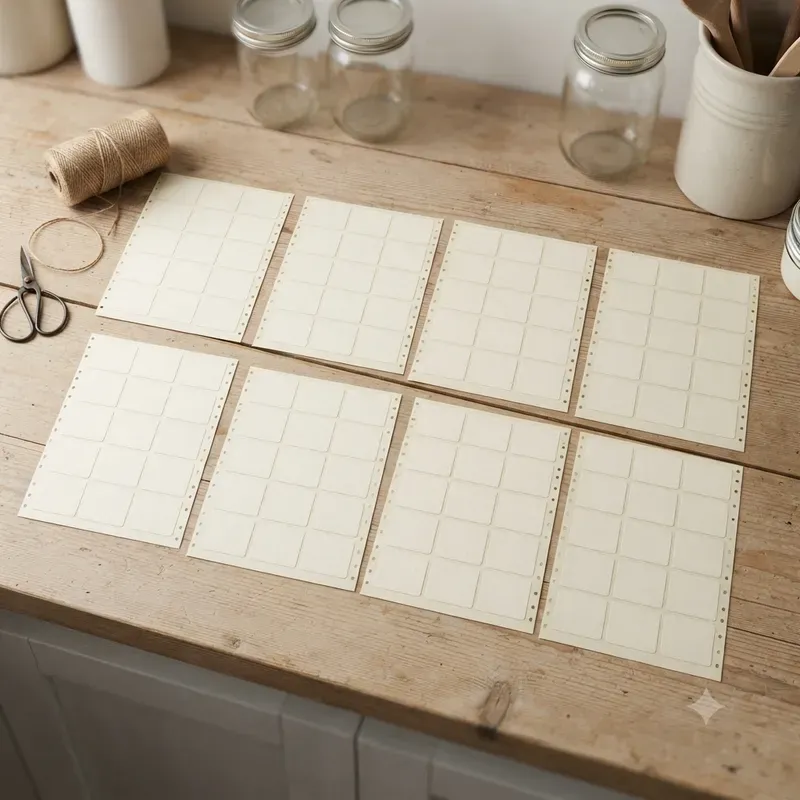 Pantry Label Sticker Sheet Builders