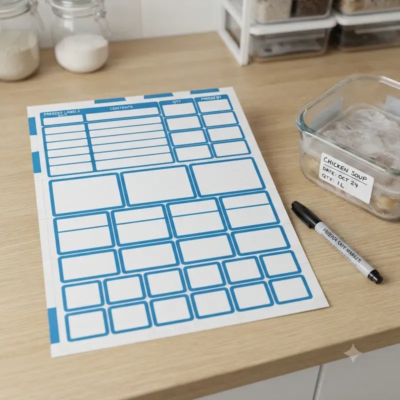 Pantry Label Sticker Sheet Builders
