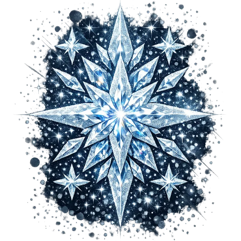 Frosted Star Vector Fashion Marketing