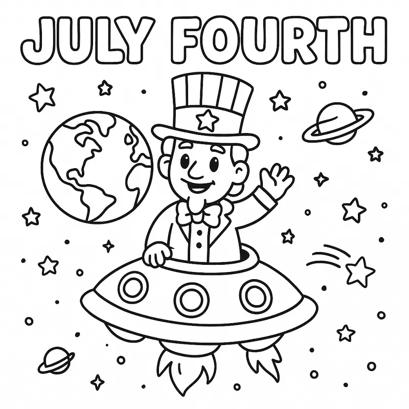 4th Of July Coloring Pages For Kids