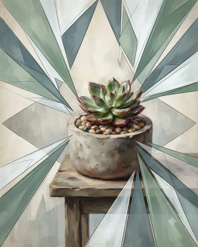 Angular Shard Composition Wall Art