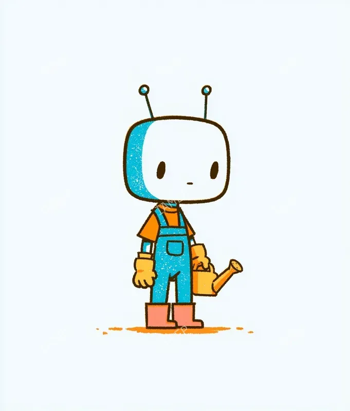 Playful Crayon Character Art