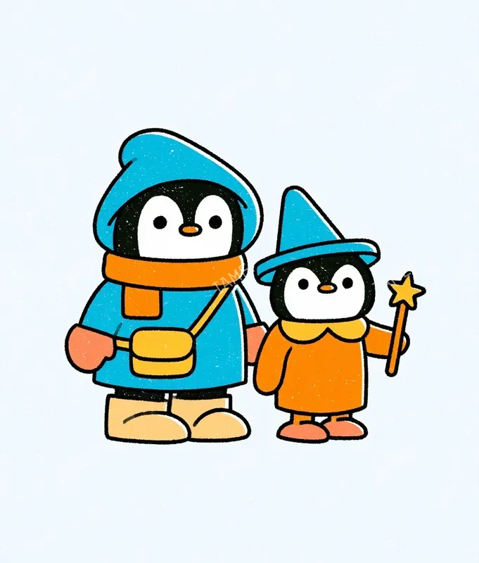 Playful Crayon Character Art