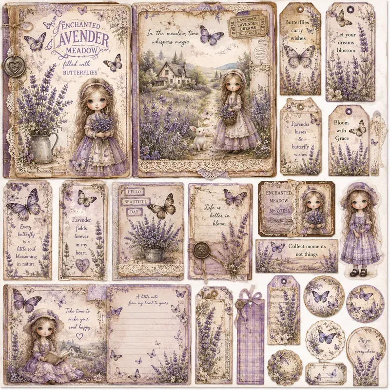 Whimsical Vintage Journal Pages