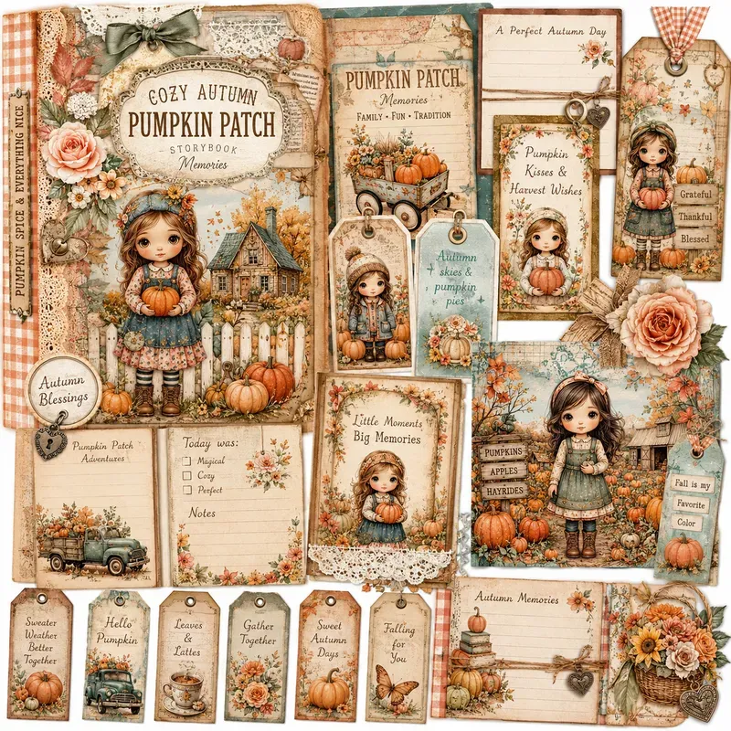 Whimsical Vintage Journal Pages