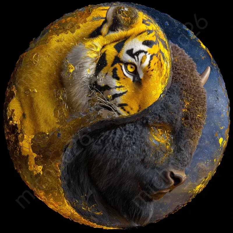 Yin Yang Logos With Animals