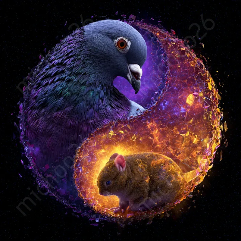 Yin Yang Logos With Animals