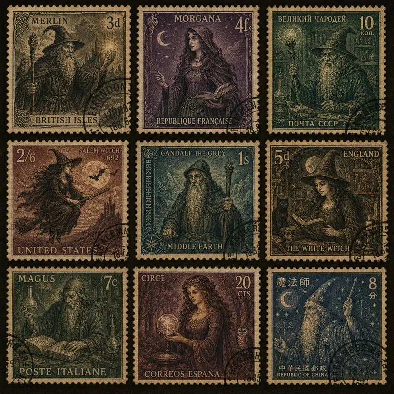 Vintage Indian Philatelic Character Collections