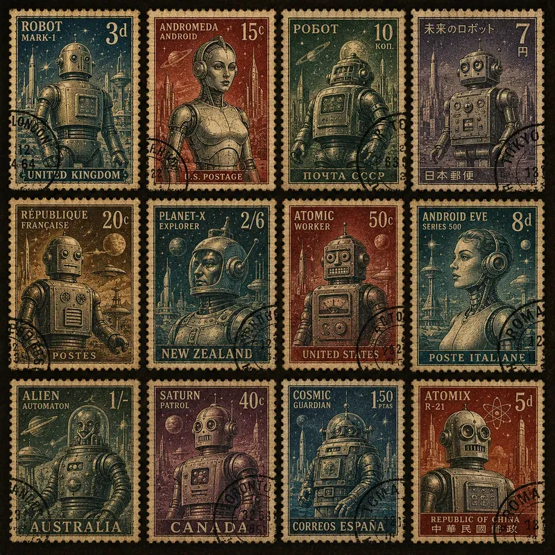 Vintage Indian Philatelic Character Collections