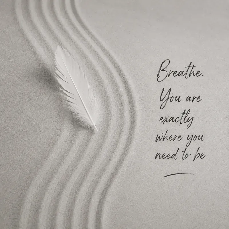 Zen Sand Mindfulness Quote Posters