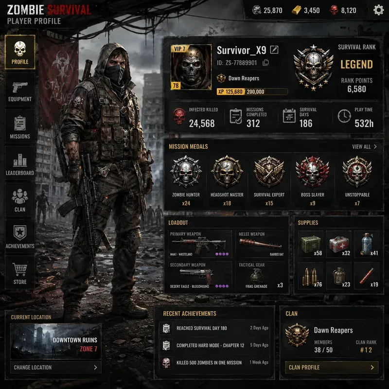 Ultimate Game Profile Showcases