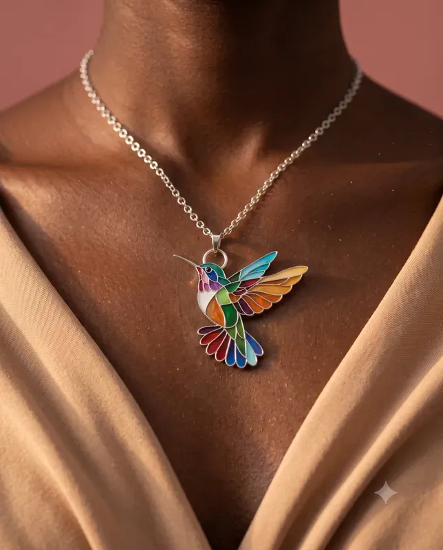 Pendant Necklaces On Model Editorials