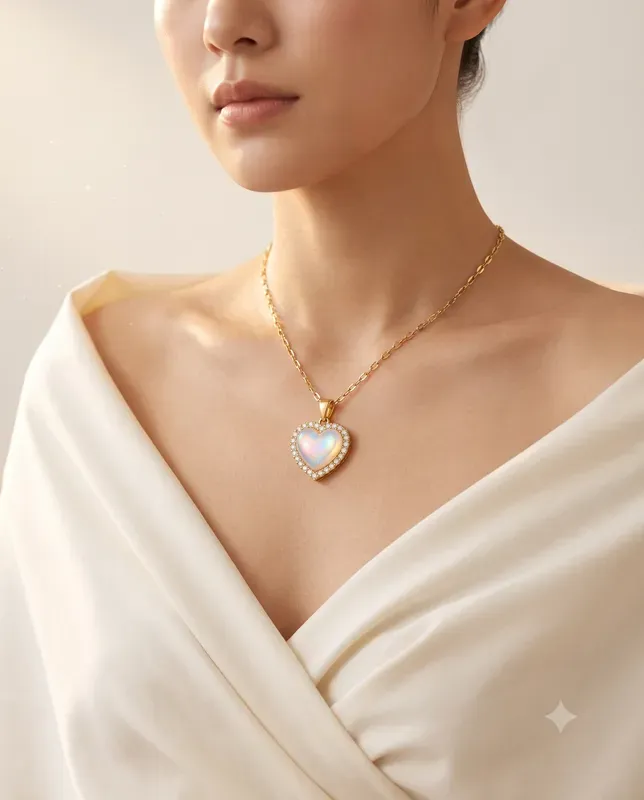 Pendant Necklaces On Model Editorials