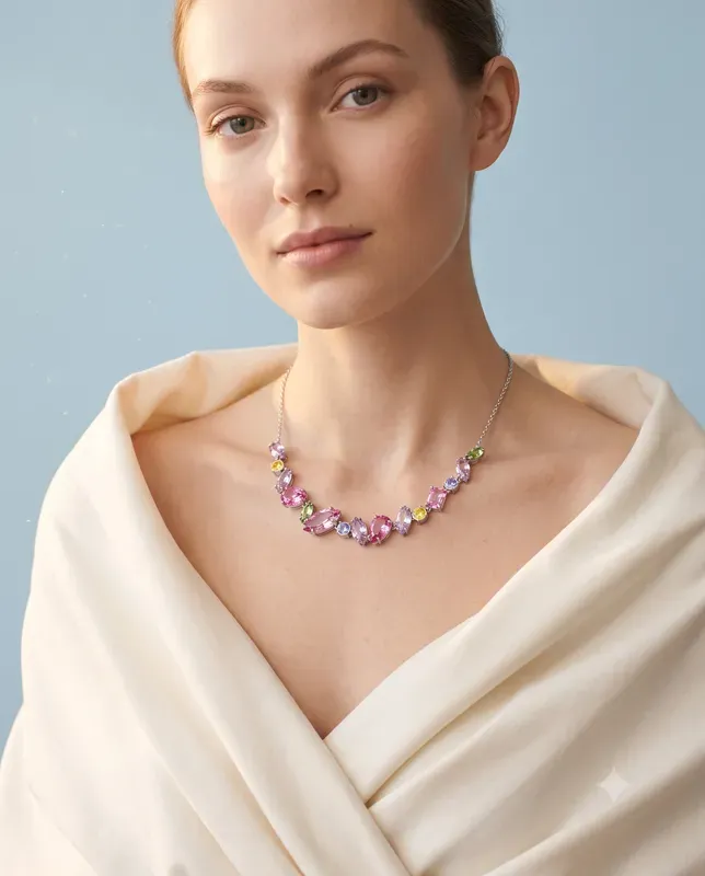 Pendant Necklaces On Model Editorials