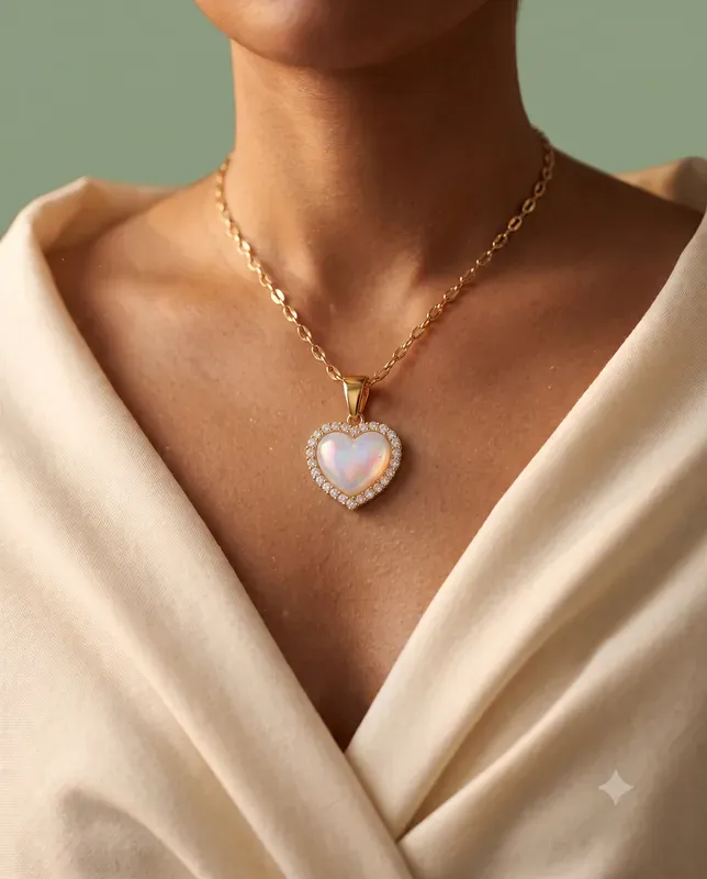 Pendant Necklaces On Model Editorials