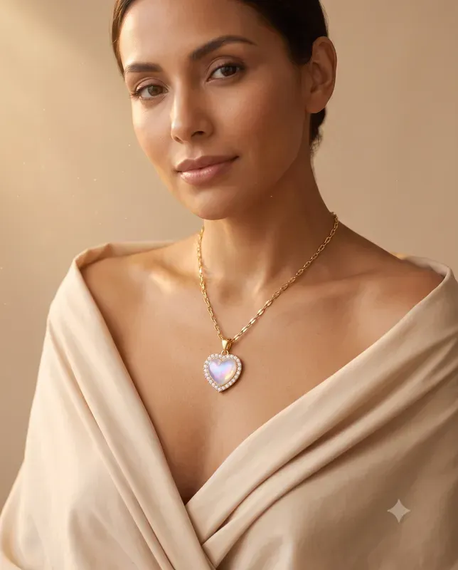 Pendant Necklaces On Model Editorials