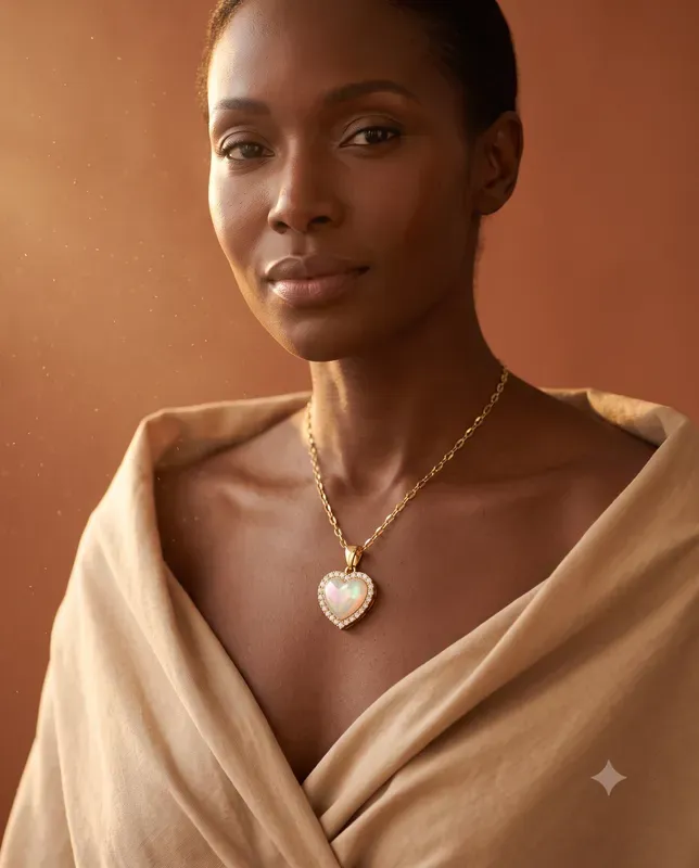 Pendant Necklaces On Model Editorials