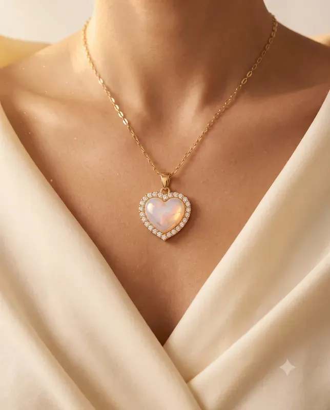 Pendant Necklaces On Model Editorials