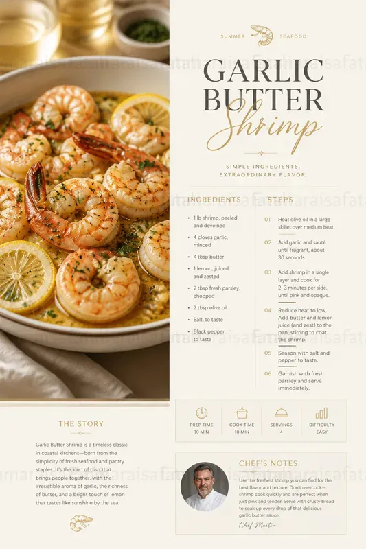 Luxury Cookbook Page Generator