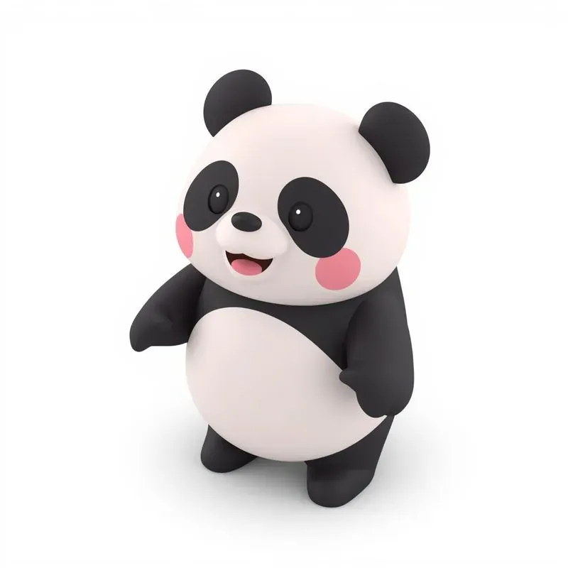 3D Cute Chibi Animal Claymation