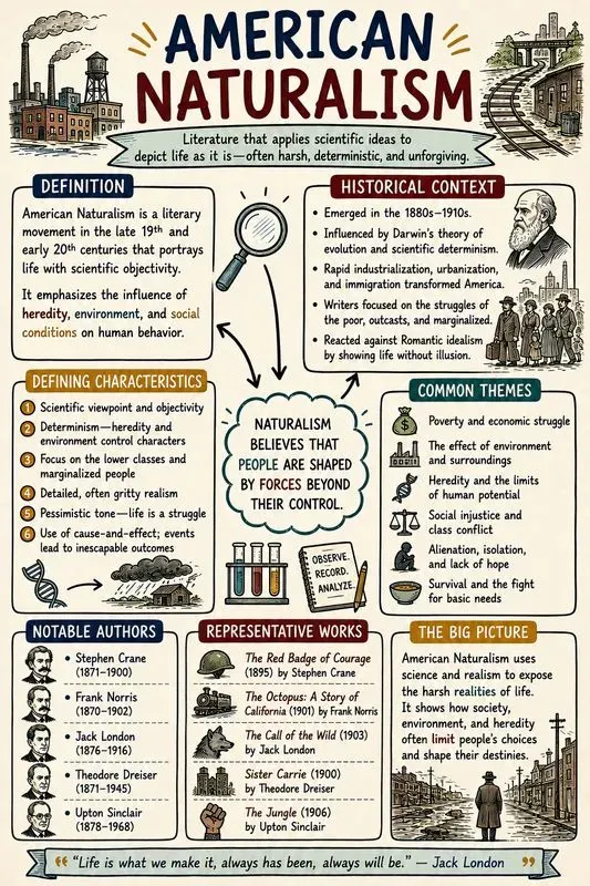 American Literary Movements Sketchnotes