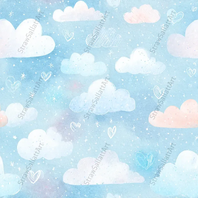 Nursery Seamless Background Kids Designs