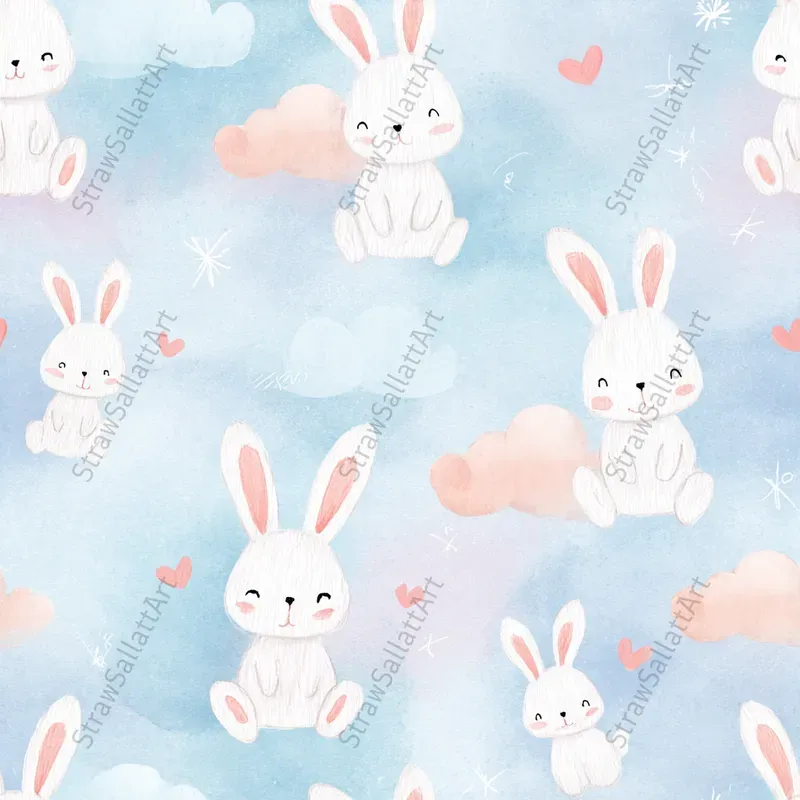 Nursery Seamless Background Kids Designs