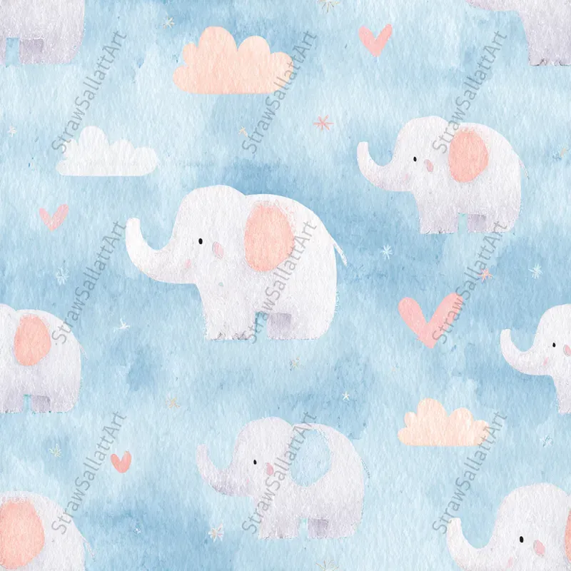 Nursery Seamless Background Kids Designs