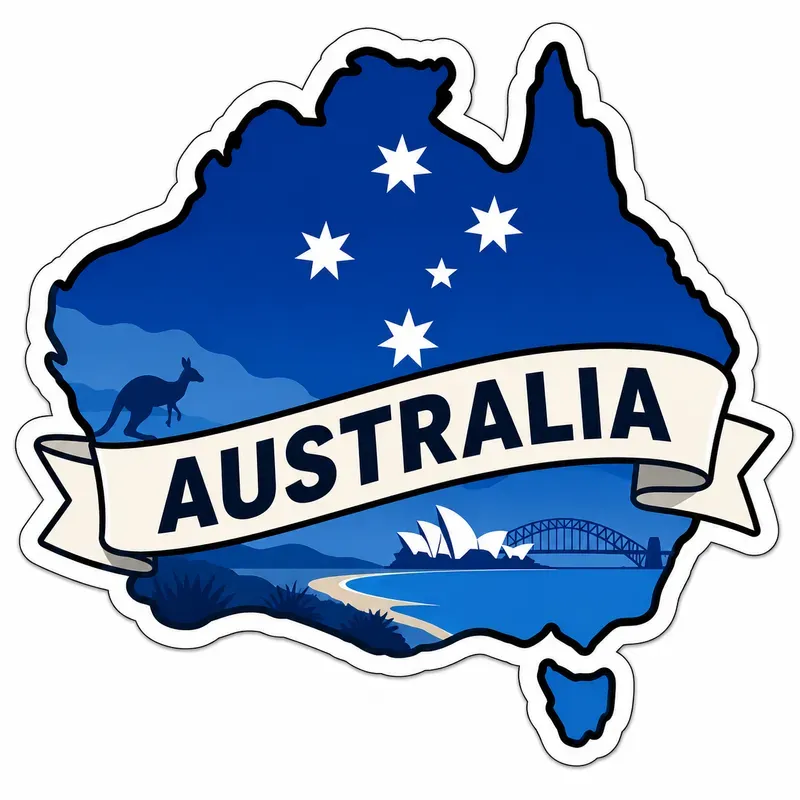 Travel Map Sticker Generator