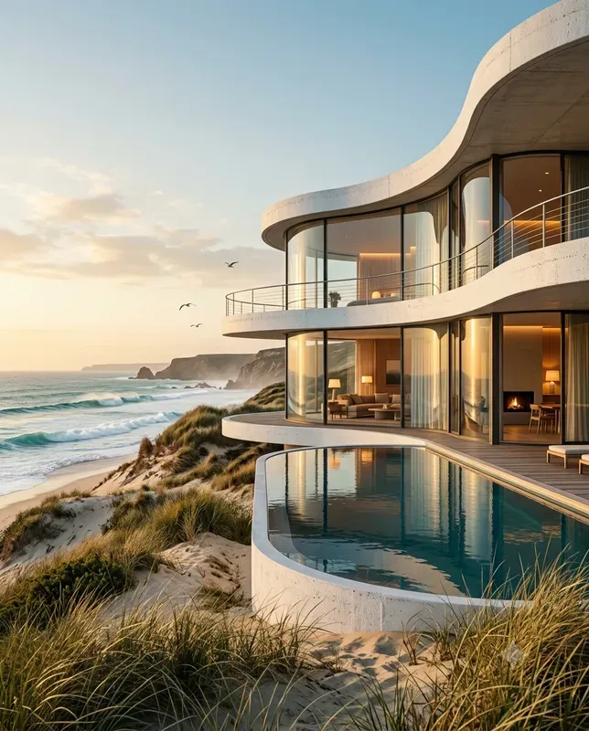 Cinematic Cliffside Architectures