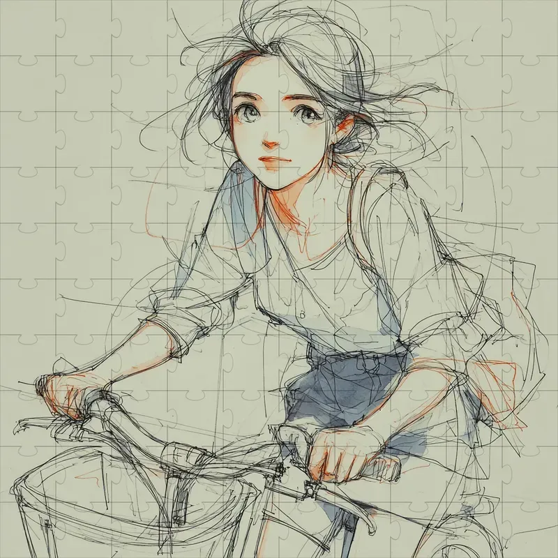 Pencil Sketch Gentle Spot Colors