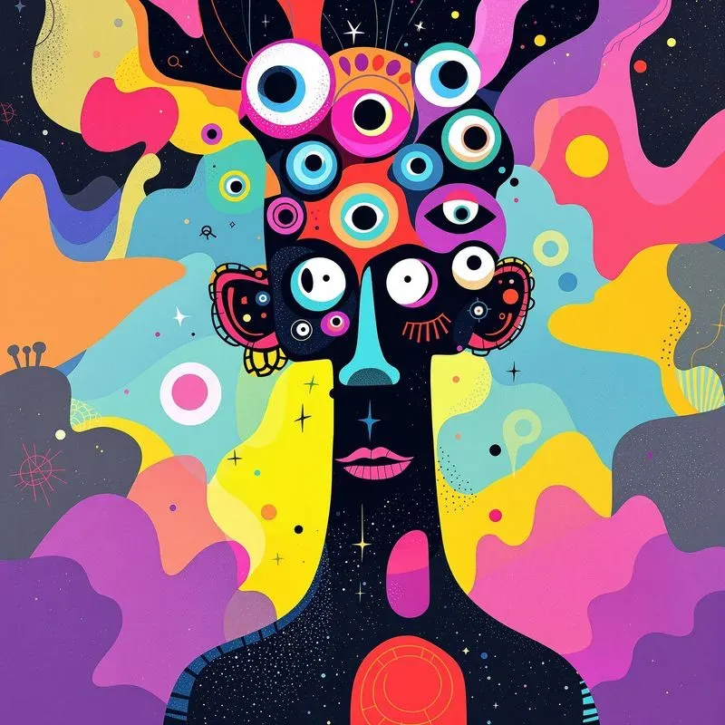 Vibrant Psychedelic Illustrations