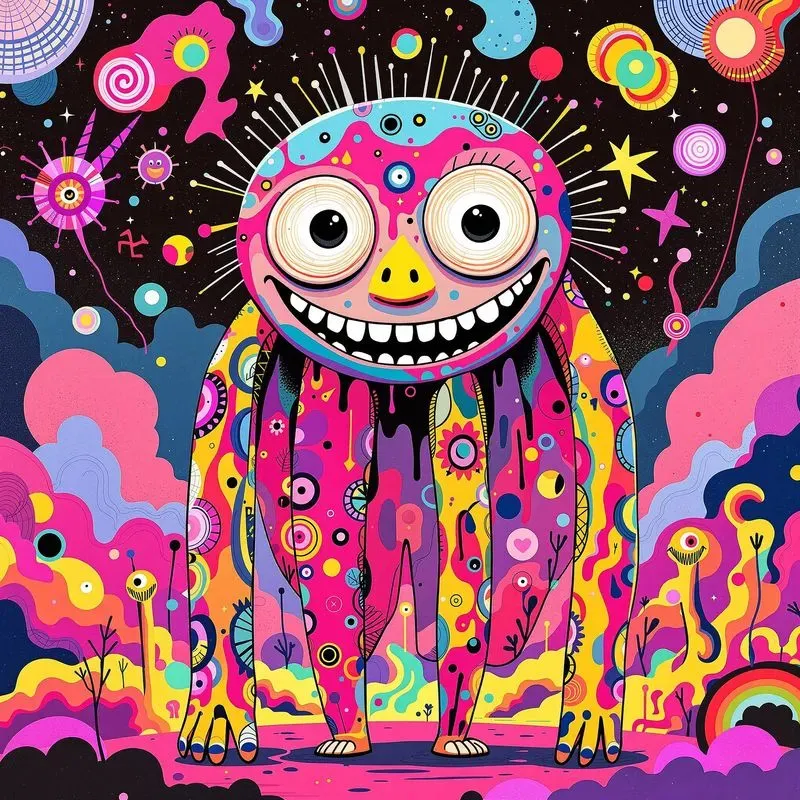 Vibrant Psychedelic Illustrations