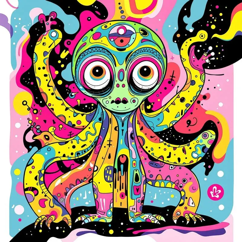 Vibrant Psychedelic Illustrations