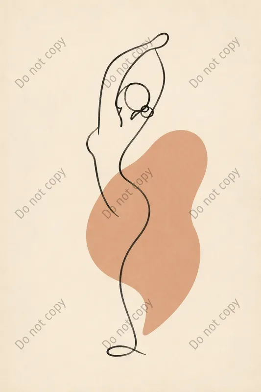 Sensual Line Art Figure Prints