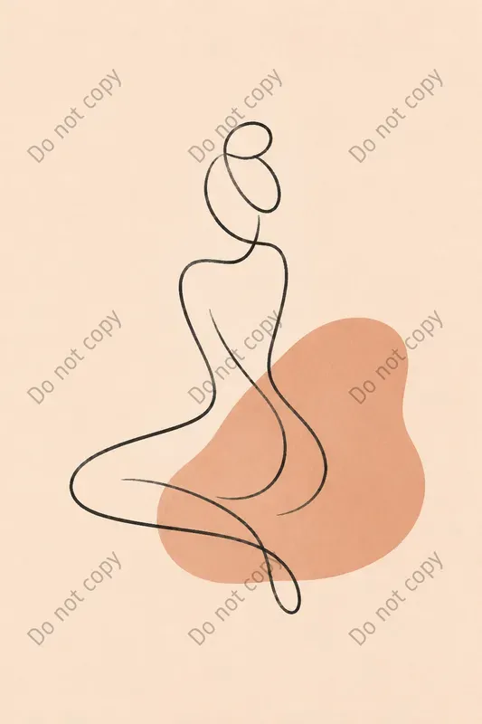 Sensual Line Art Figure Prints
