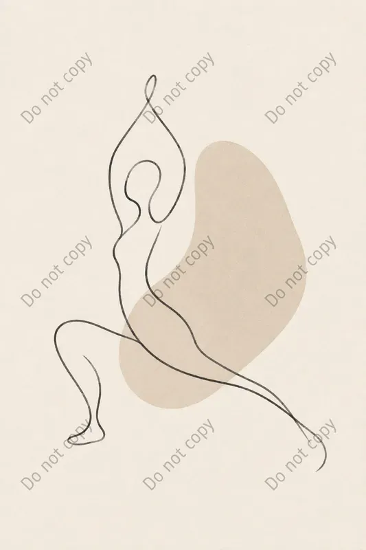 Sensual Line Art Figure Prints
