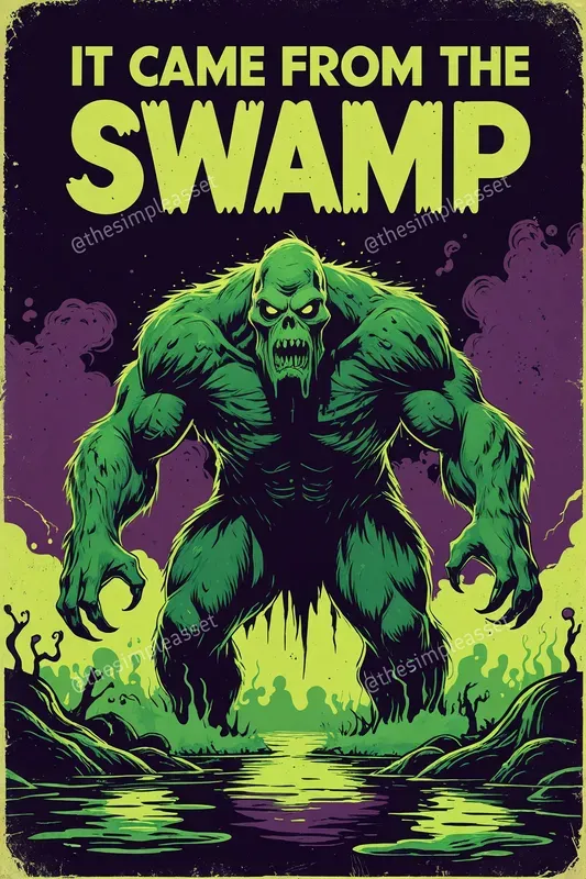 Retro Midcentury Halloween Poster Art