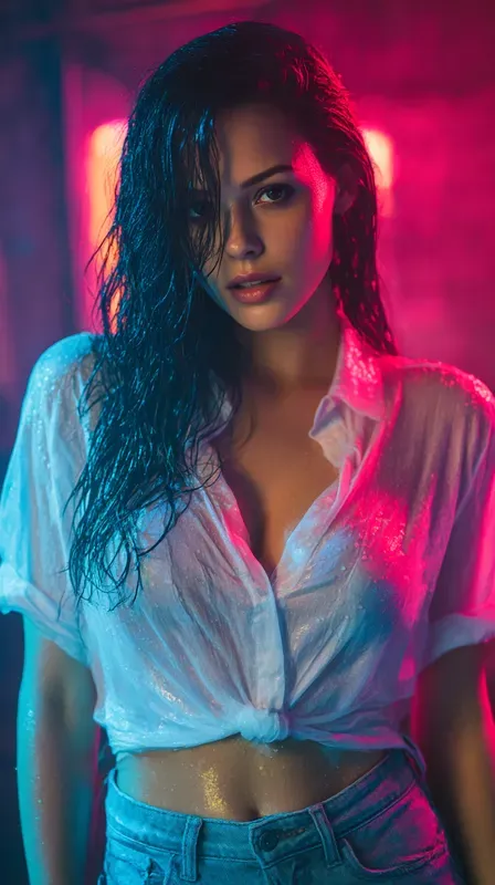 Cinematic Wet Look Girls Photography