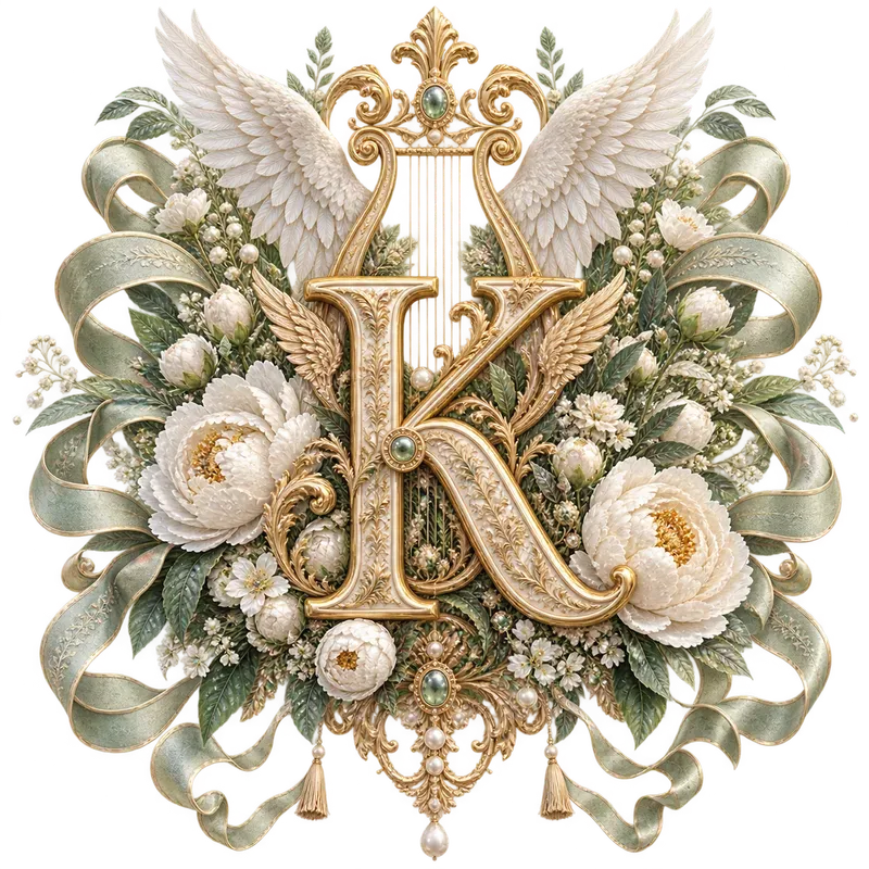 Luxury Floral Monogram Crest Logo Assets