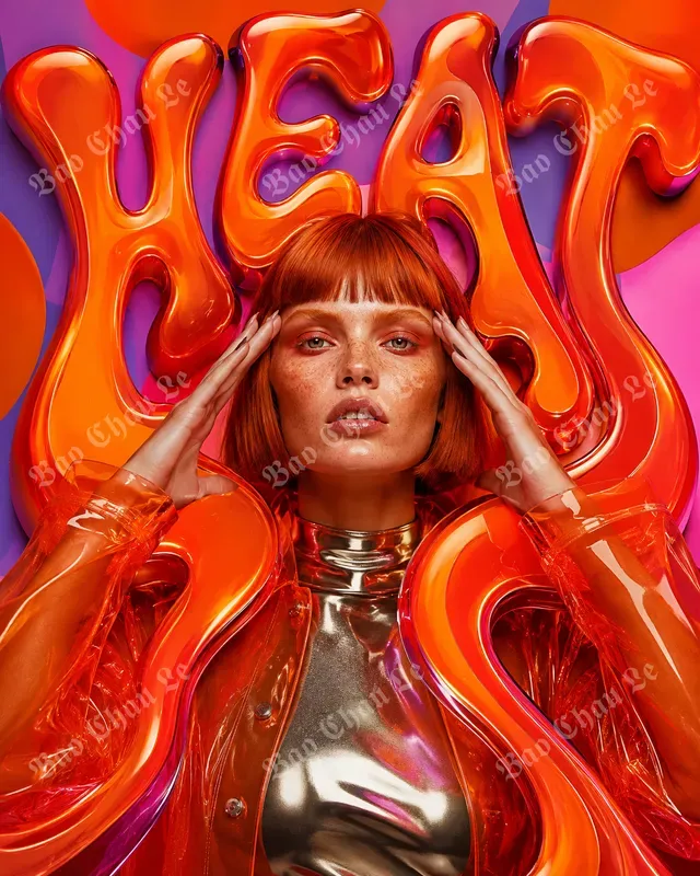 Psychedelic Liquid Type Fashion Posters