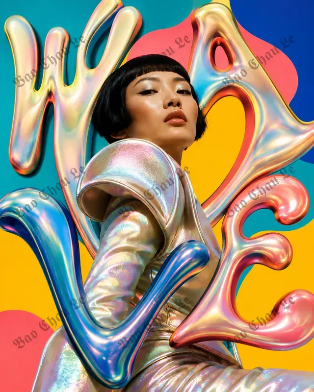 Psychedelic Liquid Type Fashion Posters