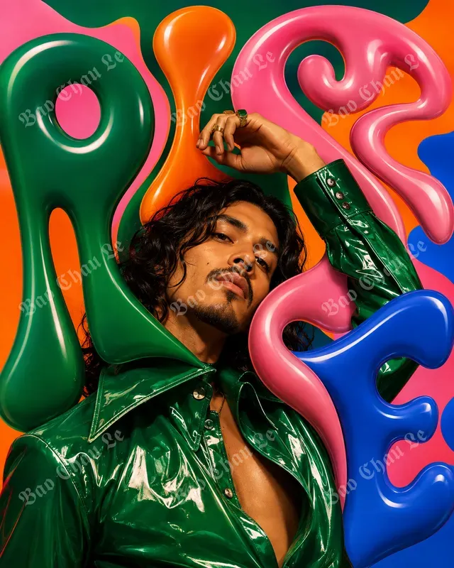 Psychedelic Liquid Type Fashion Posters
