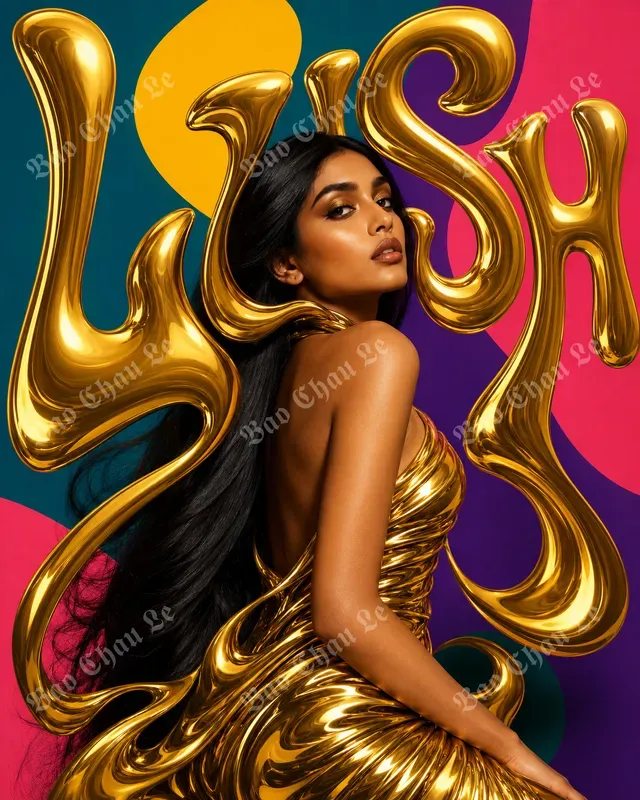 Psychedelic Liquid Type Fashion Posters