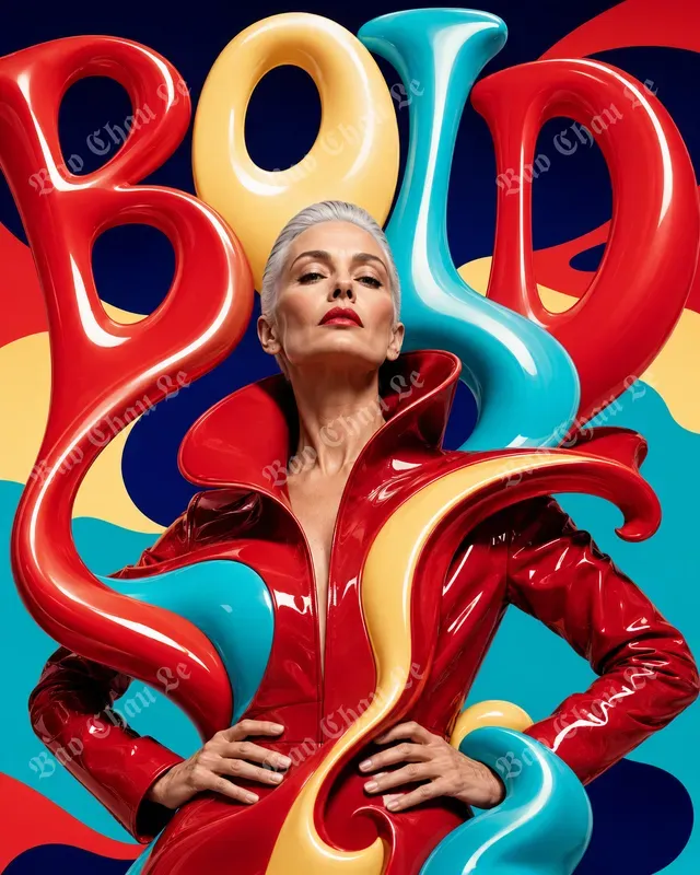 Psychedelic Liquid Type Fashion Posters