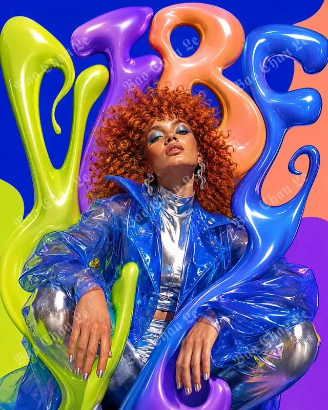 Psychedelic Liquid Type Fashion Posters