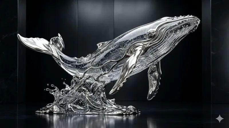 Liquid Glass Metal Sculptures